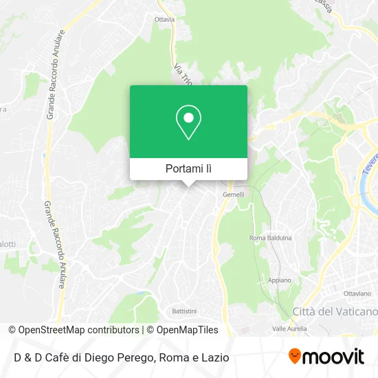 Mappa D & D Cafè di Diego Perego