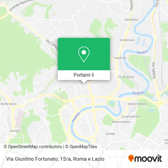 Mappa Via Giustino Fortunato, 15/a