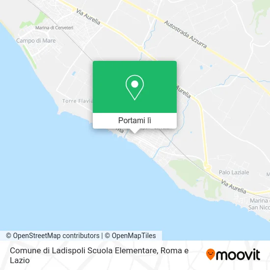 Mappa Comune di Ladispoli Scuola Elementare