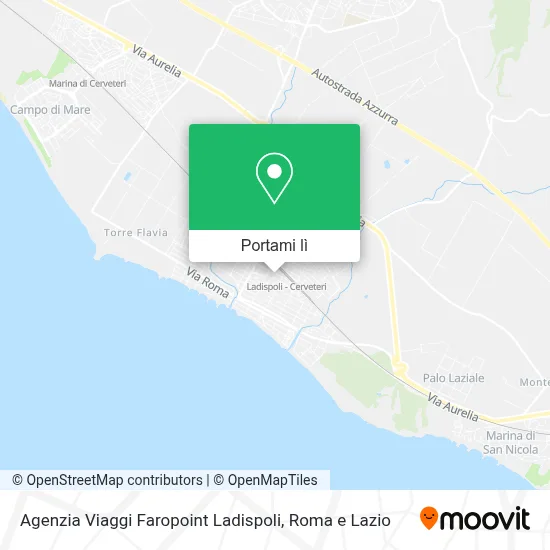 Mappa Agenzia Viaggi Faropoint Ladispoli