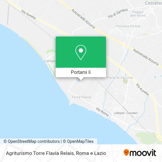 Mappa Agriturismo Torre Flavia Relais