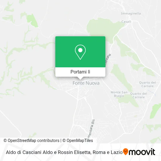 Mappa Aldo di Casciani Aldo e Rossin Elisetta