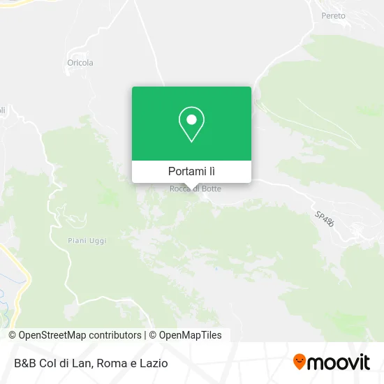 Mappa B&B Col di Lan