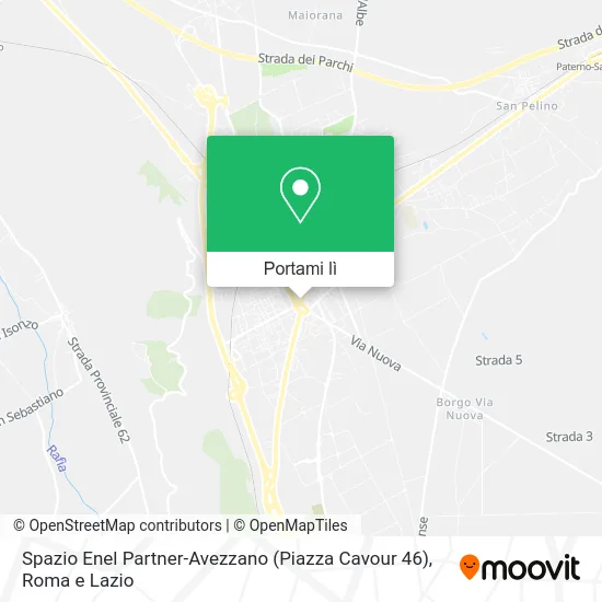 Mappa Spazio Enel Partner-Avezzano (Piazza Cavour 46)