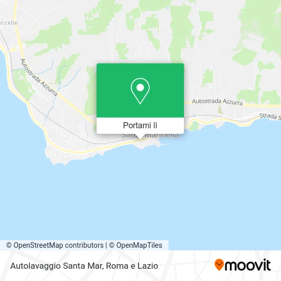 Mappa Autolavaggio Santa Mar