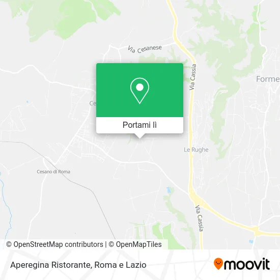Mappa Aperegina Ristorante