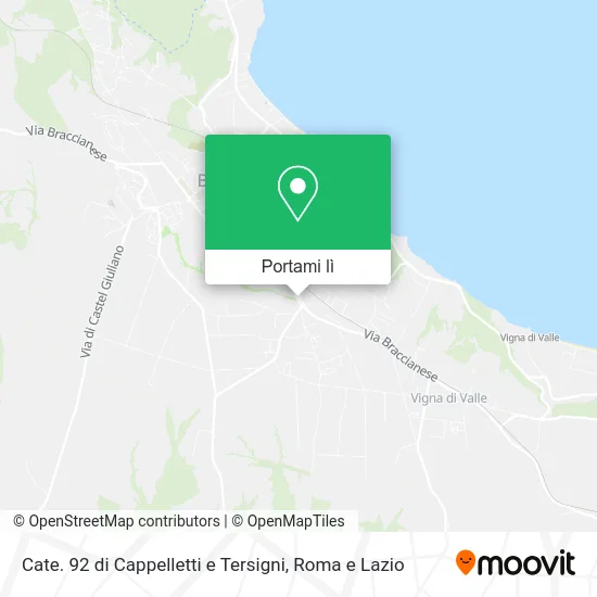 Mappa Cate. 92 di Cappelletti e Tersigni