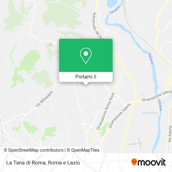 Mappa La Tana di Roma
