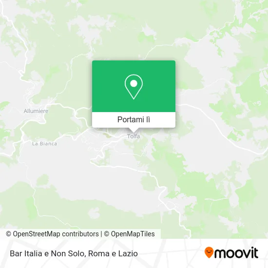 Mappa Bar Italia e Non Solo