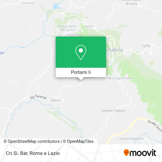 Mappa Cri.Si. Bar