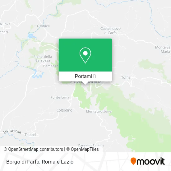 Mappa Borgo di Farfa