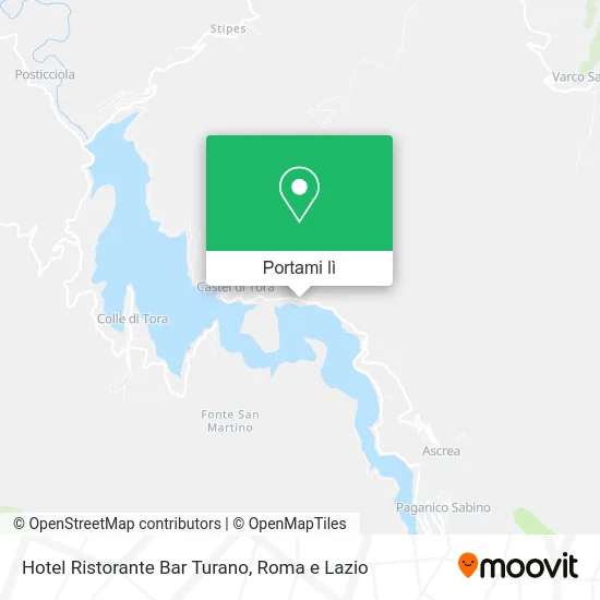 Mappa Hotel Ristorante Bar Turano