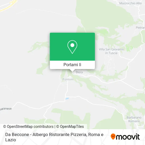 Mappa Da Beccone - Albergo Ristorante Pizzeria