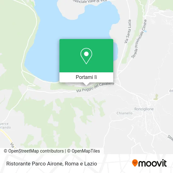 Mappa Ristorante Parco Airone