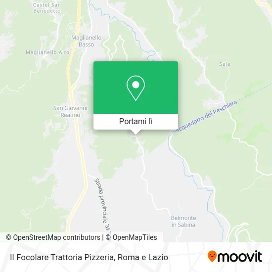 Mappa Il Focolare Trattoria Pizzeria