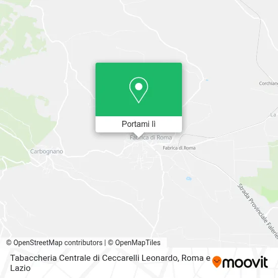 Mappa Tabaccheria Centrale di Ceccarelli Leonardo
