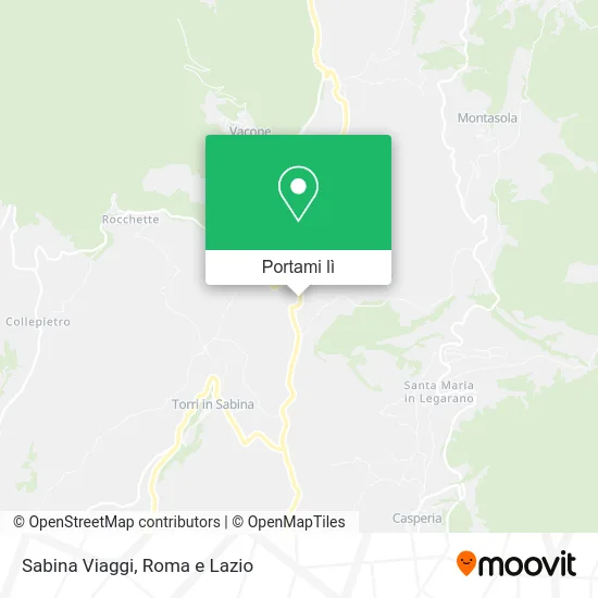 Mappa Sabina Viaggi