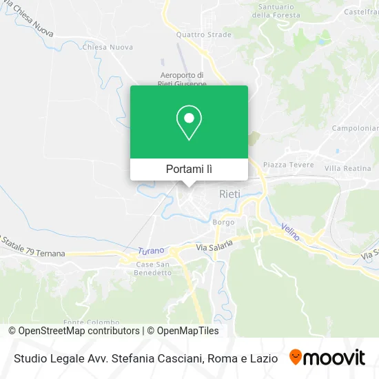 Mappa Studio Legale Avv. Stefania Casciani