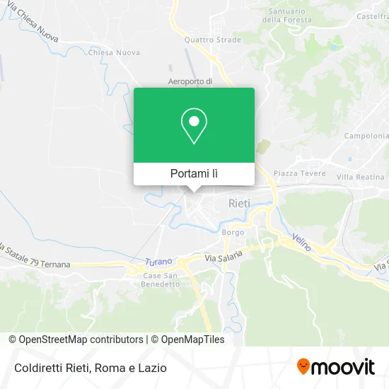 Mappa Coldiretti Rieti