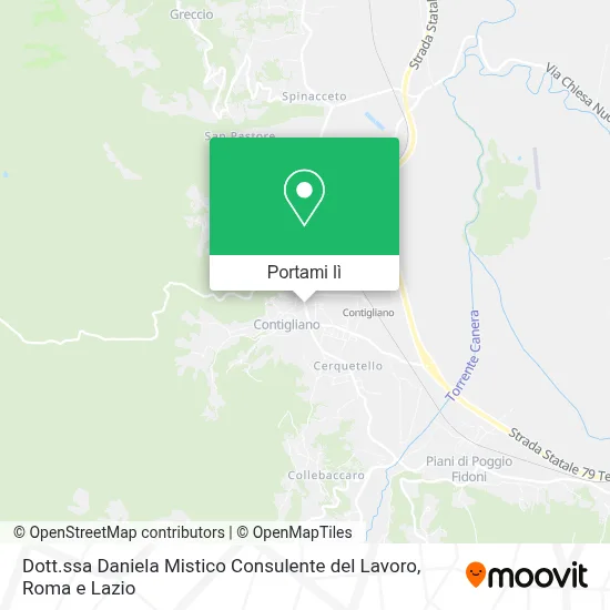 Mappa Dott.ssa Daniela Mistico Consulente del Lavoro