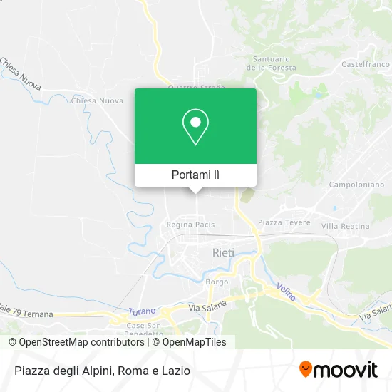 Mappa Piazza degli Alpini