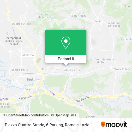 Mappa Piazza Quattro Strade, 6 Parking