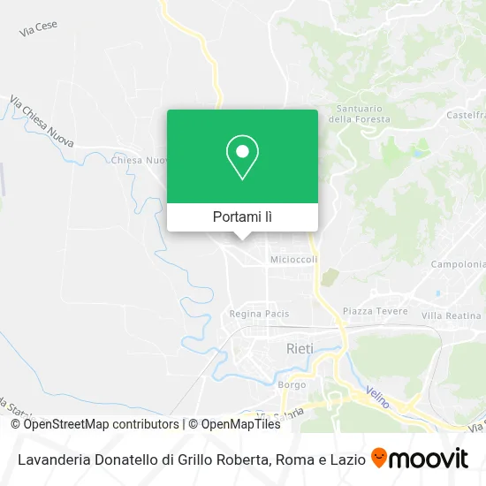 Mappa Lavanderia Donatello di Grillo Roberta