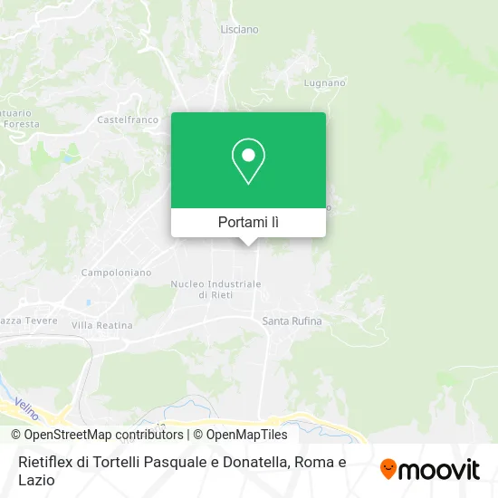 Mappa Rietiflex di Tortelli Pasquale e Donatella