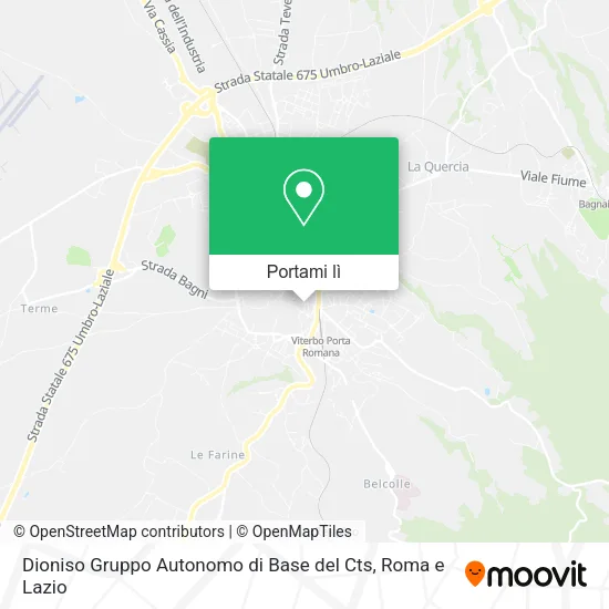 Mappa Dioniso Gruppo Autonomo di Base del Cts