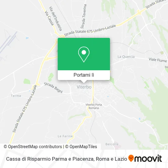 Mappa Cassa di Risparmio Parma e Piacenza