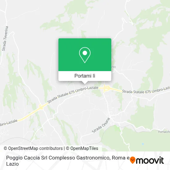 Mappa Poggio Caccia Srl Complesso Gastronomico