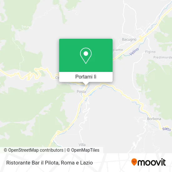 Mappa Ristorante Bar il Pilota