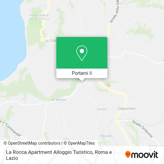 Mappa La Rocca Apartment Alloggio Turistico