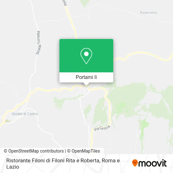 Mappa Ristorante Filoni di Filoni Rita e Roberta