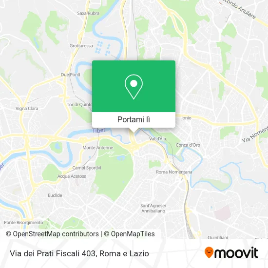 Mappa Via dei Prati Fiscali 403