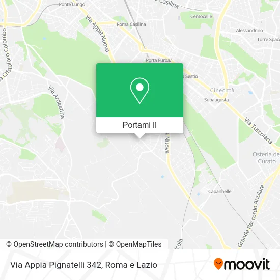 Mappa Via Appia Pignatelli  342