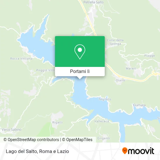 Mappa Lago del Salto