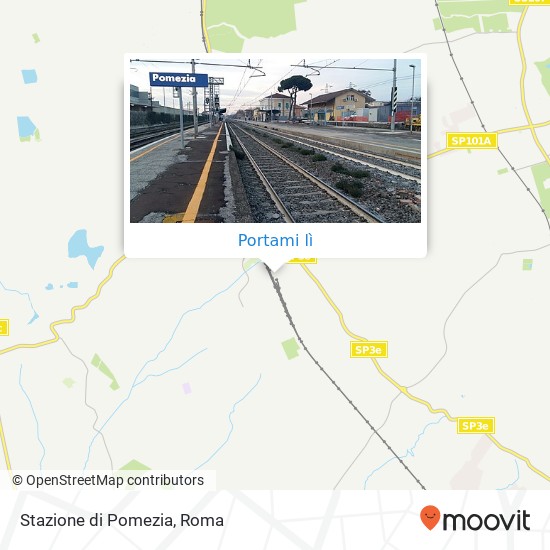 Mappa Stazione di Pomezia