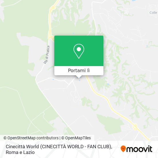 Mappa Cinecittà World (CINECITTÀ WORLD - FAN CLUB)