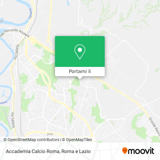 Mappa Accademia Calcio Roma
