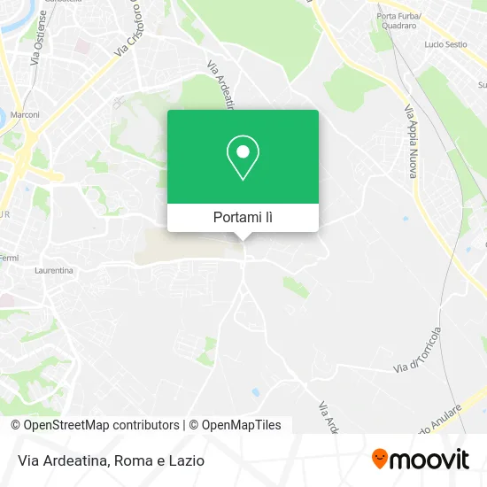 Mappa Via Ardeatina
