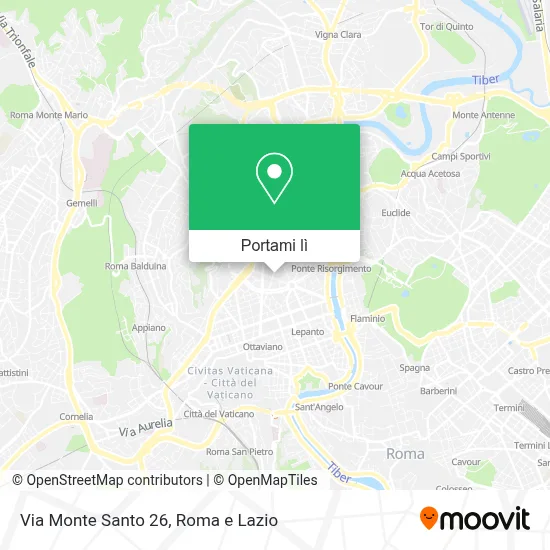 Mappa Via Monte Santo  26