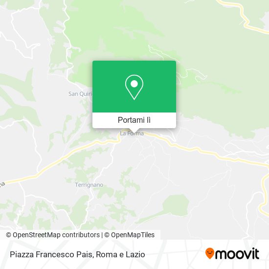 Mappa Piazza Francesco Pais
