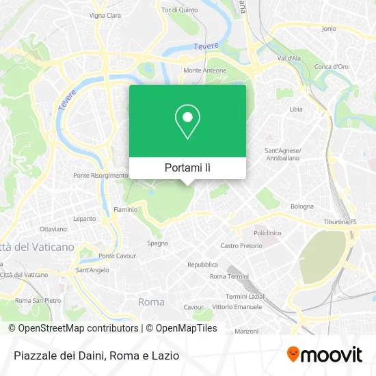 Mappa Piazzale dei Daini