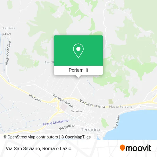 Mappa Via San Silviano