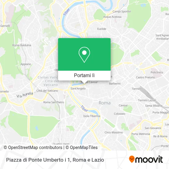 Mappa Piazza di Ponte Umberto i 1