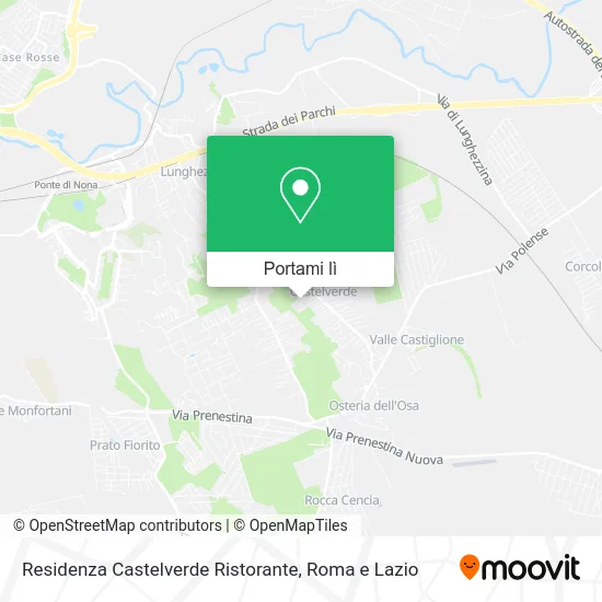 Mappa Residenza Castelverde Ristorante