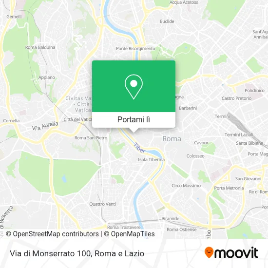 Mappa Via di Monserrato  100