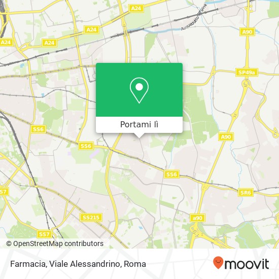 Mappa Farmacia, Viale Alessandrino