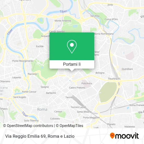 Mappa Via Reggio Emilia 69